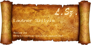 Lautner Szilvia névjegykártya